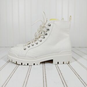 New Bp. Essey Fabric Upper Lace Up Chunky Lug Sole Bootie H519